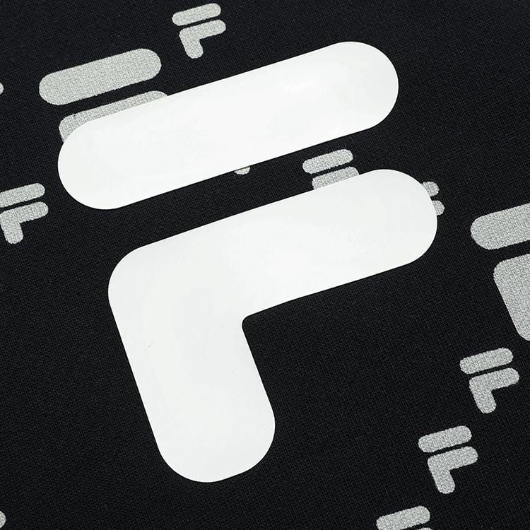 Fila Fusion Tokyo Studio Sports Lifestyle Series All Over Logo Print Pullover Hoodie Unisex hoodies Deep-Black T11U216205FBK