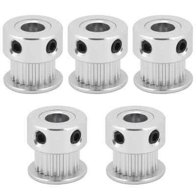5pcs 2GT Synchronous Timing Belt Pulley Gear 20 Teeth 6.35mm Bore for 3D Printer