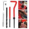 30 Pcs Thread Repair Kit M6x0.75 Stainless Steel Rethreading Tap Set for Female Thread Repairing