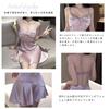 Pajama Lace and Chiffon with Embroidered Korean Bow Summer Fall Guo.KK7 Women's Dress, Nightgown, Chest, Transparent, Fashion, Camisole, Tie,