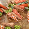 1pc Easter Carrot Ornament Home Party Dining Table Tray Cute Orange Polka Dot Fabric Carrot Doll Decoration Gift
