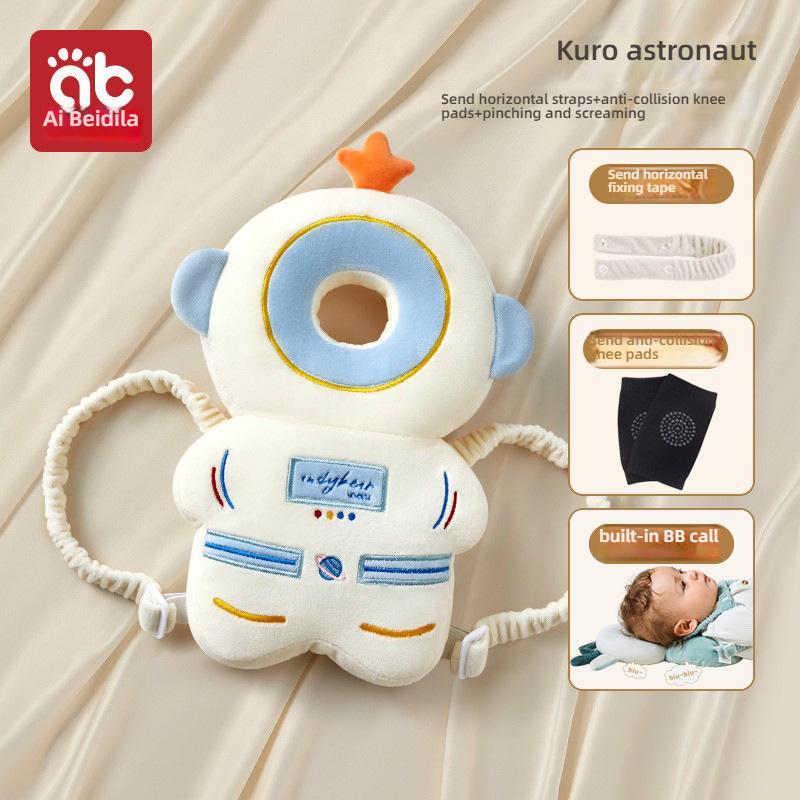 Bebek Baş Koruyucu Sırt Çantası Göğüs Kayışlı BB Sesli Yürümeye Başlayan Çocuk Sürünen Yürüyen Güvenlik Minderi Güvenlik Yastığı