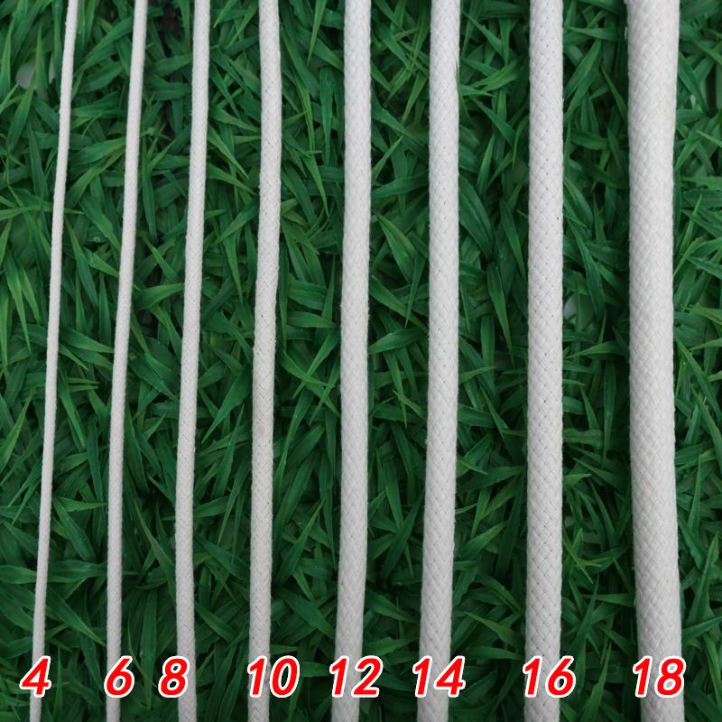 Core-Spun Cotton Rope: DIY Weaving, Clothesline, Bundling, Flagpole, Packaging, Curtain, Thread Rope 3 mm