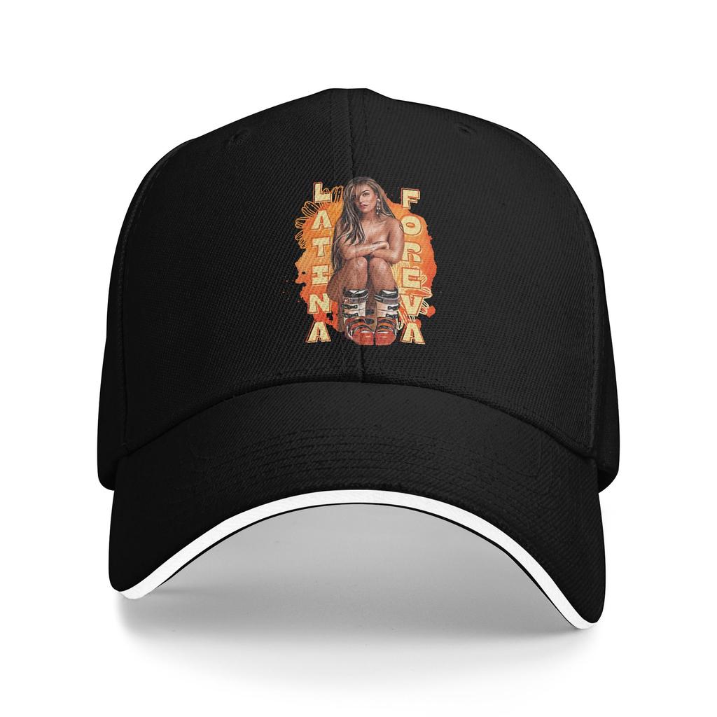 Karol G Viajando Por El Mundo Tropitour Baseball Caps Fashion  Sandwich Hats Unisex Adjustable Dad Hat Running Golf