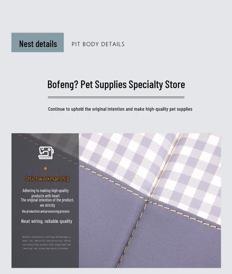 Winter Cozy Semi-Enclosed Washable Dual-Use Pet Nest for Cats & Small Dogs