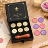 Decorative Wax Seal Stamp with Metal Components and 6 Round Design Disks for Gift Wrapping, Journaling, and Scrapbooks