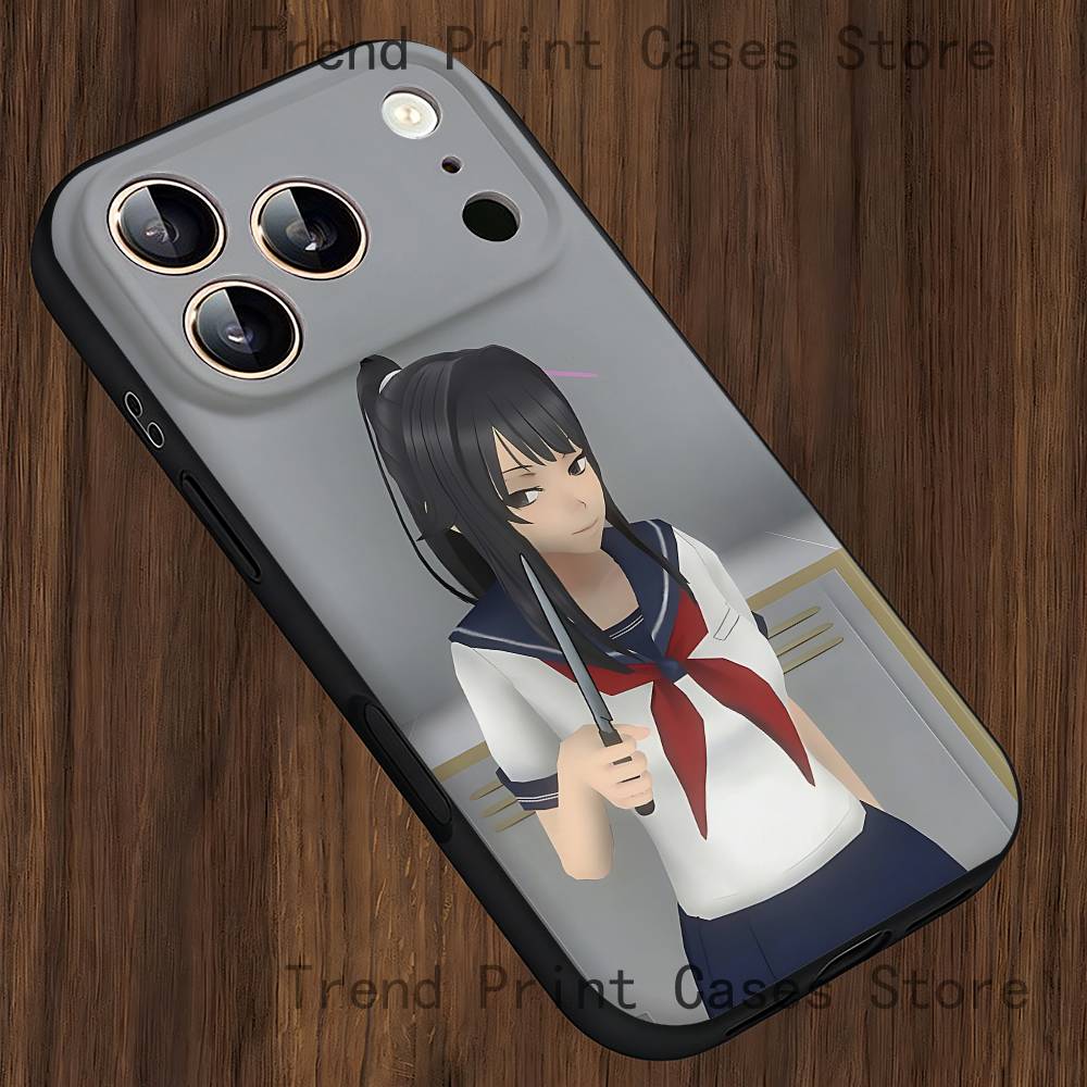 

Y-Yandere Simulator Аяно Аиши Чехол для телефона для iPhone 15,16,12,13,14,11,17,Pro,Max,Plus,E,Air,Mini Чехол из ТПУ iPhone14