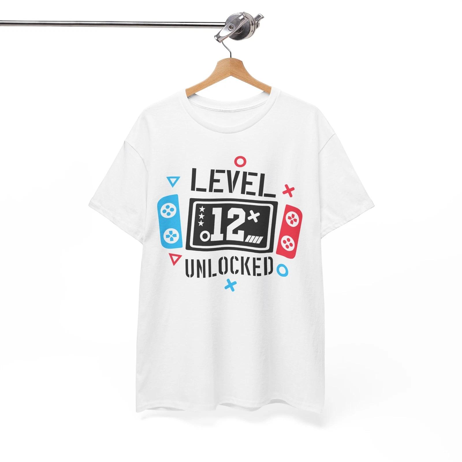 Level 12 Up T-Shirt | Funny Gamer Tee | Iconic Video Game Graphic Shirt XL