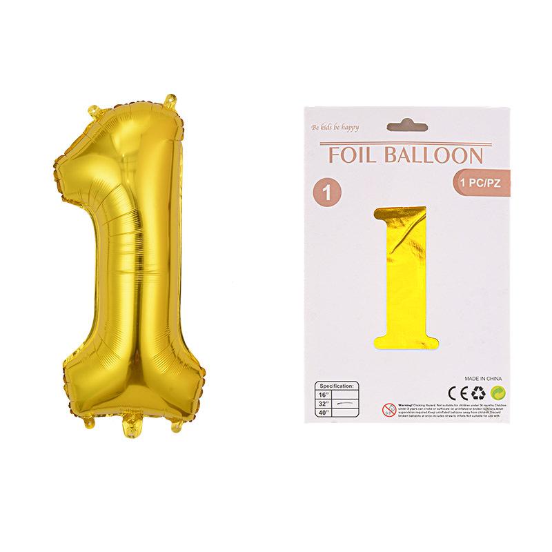 32 Inch Digital Aluminum Film Balloon Paper Card Hardcover Slim Body Digital Party Floating Decoration Balloon