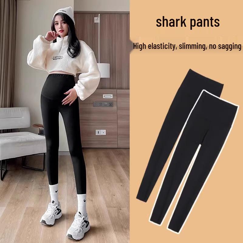 

Maternity Plus-Size Velvet Leggings for Spring & Autumn: Warm Winter Yoga Pants Large - 110-135 lbs