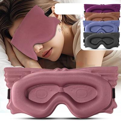 Verstellbare 3D-Maske Augenbinde Augenabdeckung Augenklappe Damen Herren Weiche Tragbare Augenbinde Reise Augenklappe Schlafmaske Konturiert