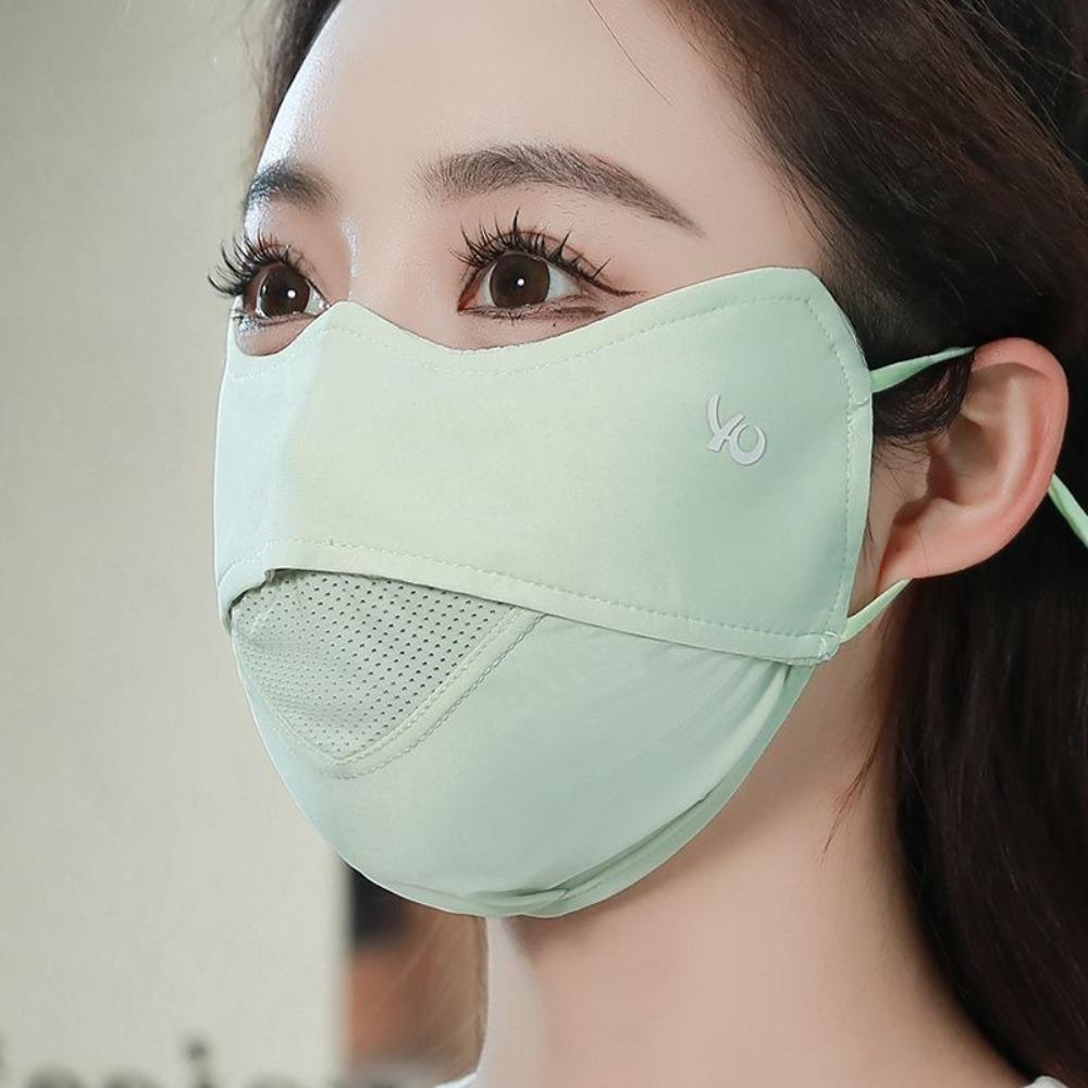 Anti-UV Ice Silk Mask Breathable Anti-sun Mask New Face Cover Scarf  Unisex