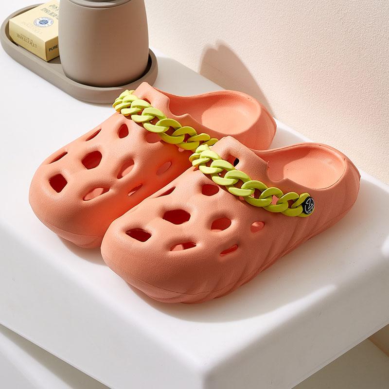 2024 Nouvelles Sandales à Plateforme d'Été pour Femmes, Pantoufles de Couple, Chaussures de Mode Creuses et Respirantes, Pantoufles d'Intérieur pour Femmes