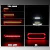 Left Right LED Combination Reflector Tail Light White Red Amber Turn Signal Reverse Brake Light 12V 24V For Trailer Truck Pickup