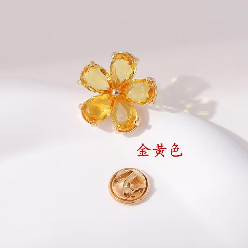 Men's Suit Brooch Groom Wedding Collar Flower Korean Version Wedding Collar Pin Suit Pin Brooch Simple Badge Accessories