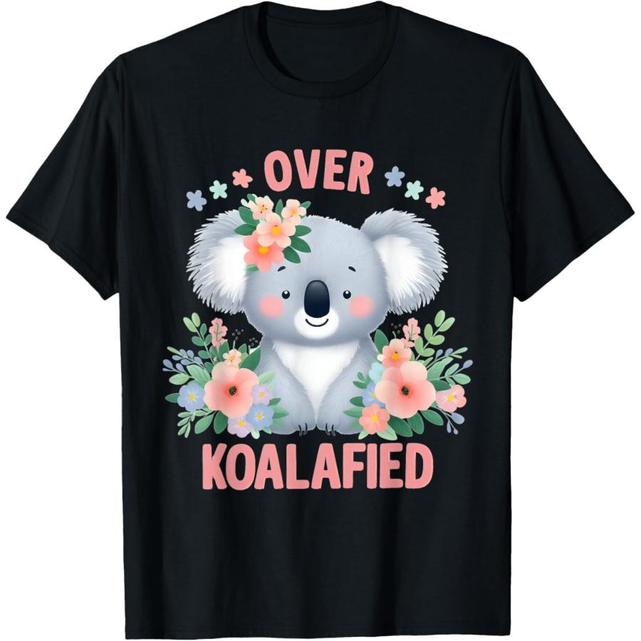 Милая Пастельная Цветная Забавная Футболка с Коалой  Over Koalafied  S
