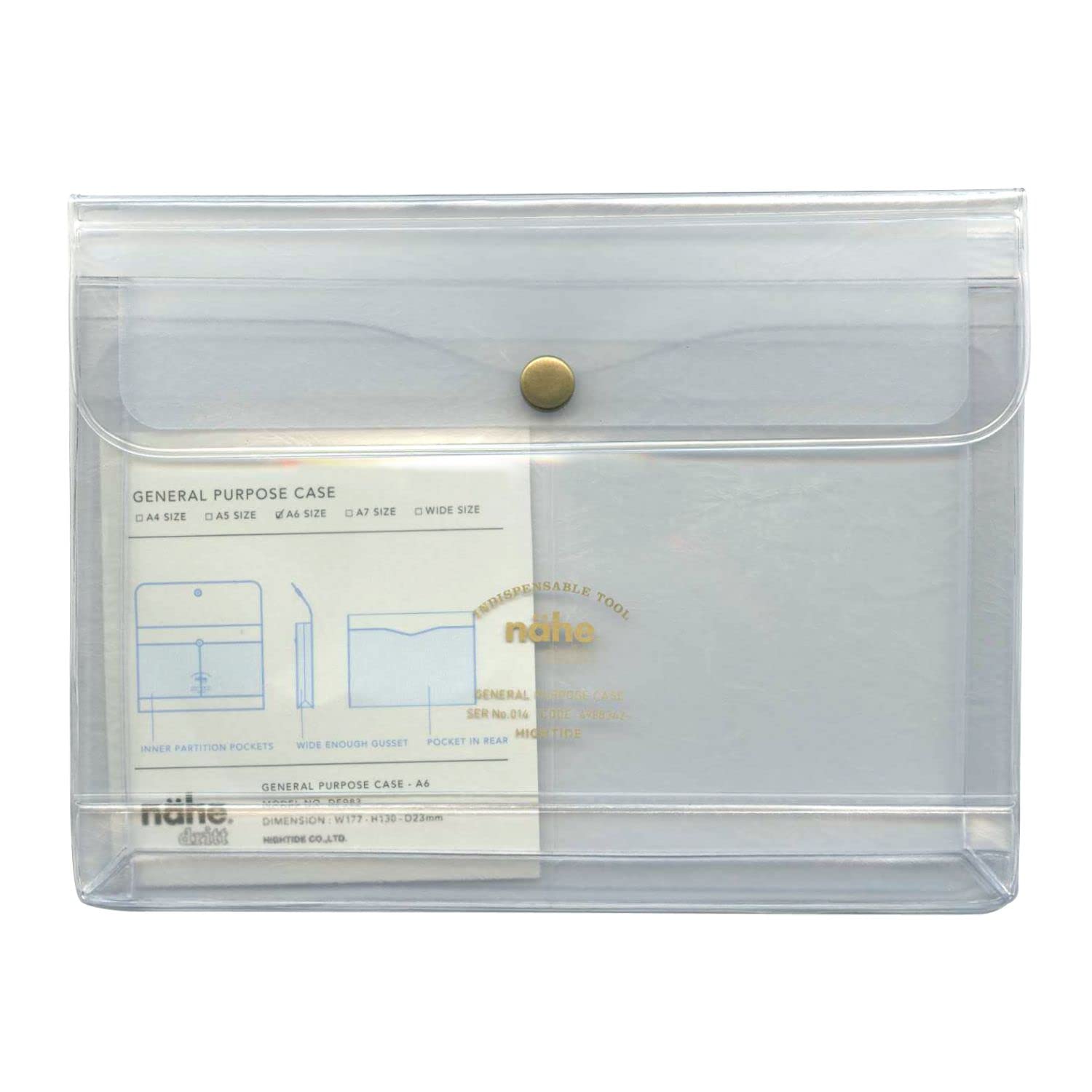 Hightide General Purpose Case Nahe A6 [Clear] DF083-CL