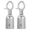 2Pcs Decking Rope Fittings Stainless Steel End Stoppers Snap Hook Crowd Diversion Commercial Use Decking Rope Fittings