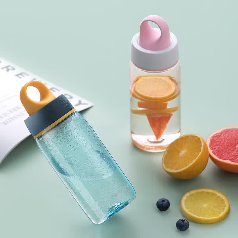 CHAHUA 510ml Portable Round Ring Water Bottle