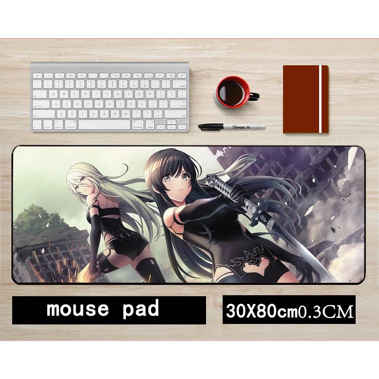 NieR: Automata 2B Non-slip Mouse Pad, 30x80cm Gaming Desk Mat