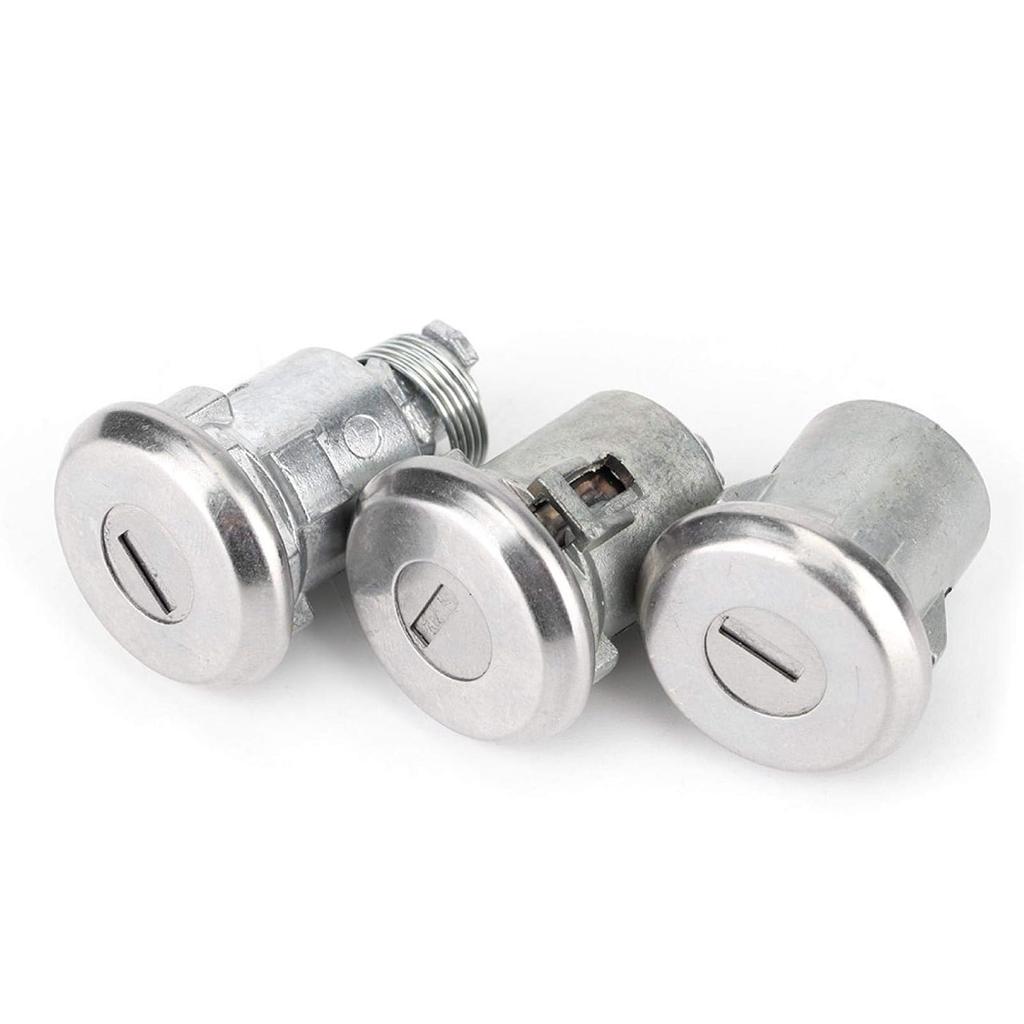 Door Trunk Key Kit, Iron Door Lock Cylinder 654394765282 Replacement Door Lock Set with Keys and Washers for Various Vehicles
