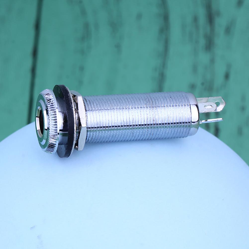 1/4 Zoll Metall Stereo Gitar Bass Ausgangsbuchse Stecker Zylinder Ein- und Ausgangsbuchse Buchse für E-Gitarre Bass