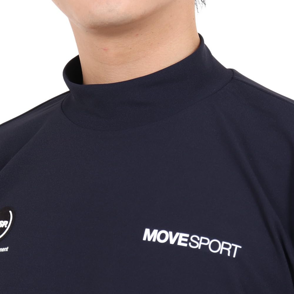 DESCENTE Short Sleeve Pique Mock UV NV Men's T-Shirt, Neck, Protection, DX-C2500XB (Navy/M/Men's)