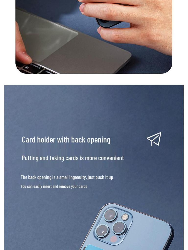MagSafe Magnetic Card Holder Stand for iPhone 16