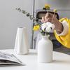 European Modern Creative Home Ceramic Vase Decoration Flower Arrangement Dry Flower Mini Vase Hand Frosted Vase Desktop Decor