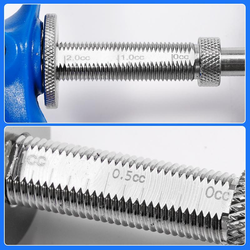 0,75 ml/1 ml/2 ml Veterinär-Dauerimpfspritze Tier Automatische Injektion Metall Präzisionswaage Vieh Veterinärwerkzeuge