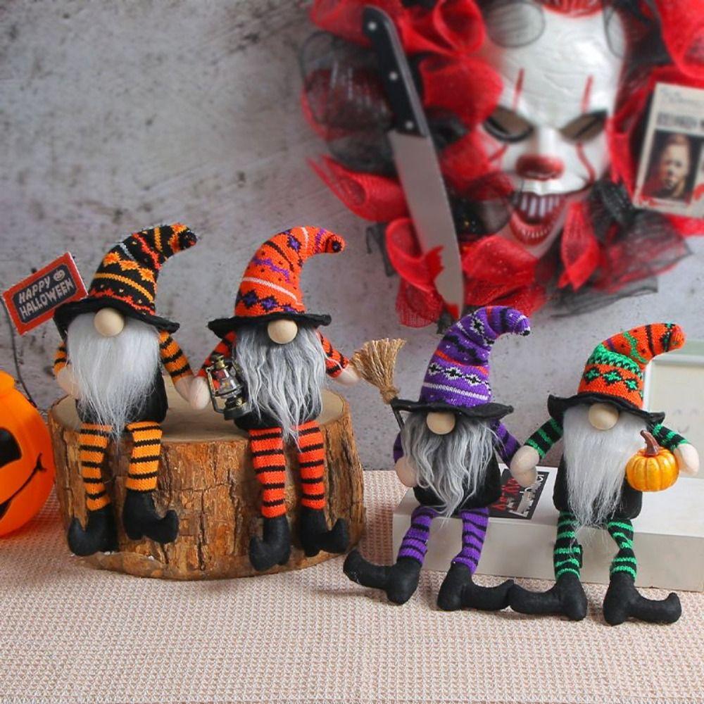 

Cute Faceless Gnome Ornaments Handmade Rudolph Gnome Ornaments Halloween style 4