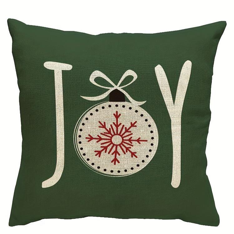 

1pc New Christmas Day Christmas Tree Pillowcase Happy and Retro Truck Sofa Room Decoration New Year Vacation Home Decoration 18x18Inch