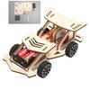 Diy Wooden Electric Racing Car Wooden Four Wheel Drive Racing Manual Assembling Science Experiment Kit Kids Stem Educational Toy