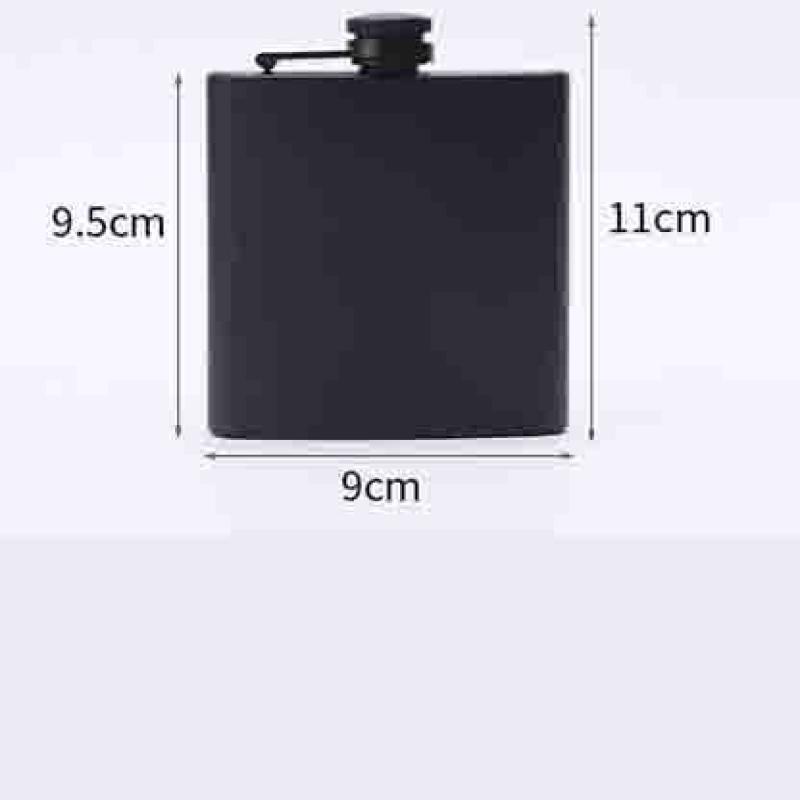 Portable Black Outdoor Hip Flask