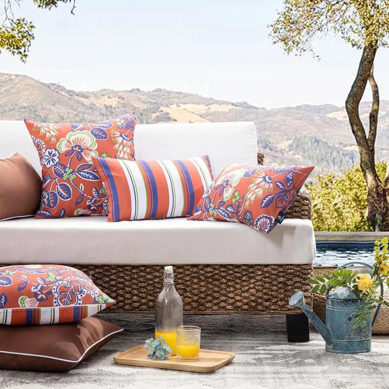 Outdoor Pillow Cover Waterproof American Printed Tent Garden Cushion Multifunctional Pillow Toughage Inflatable Cushion