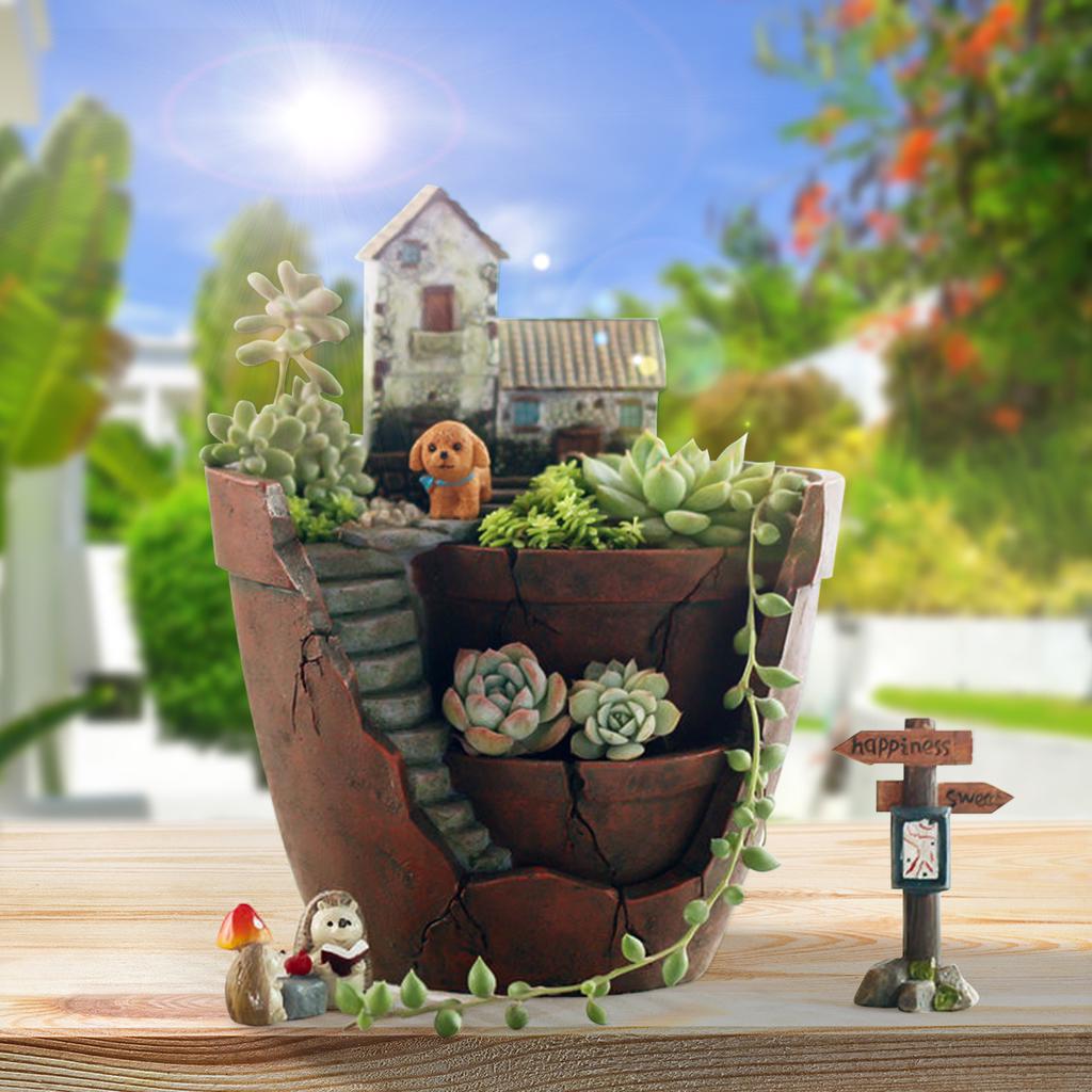 Sky Garden Blumentopf, Sukkulenten-Bonsai-Topf, niedlicher Mini -Harz-Bastel-Wohnzimmer-Garten-Dekor als Geschenk gnstig kaufen  Preis,  kostenloser Versand, echte Bewertungen mit Fotos  Joom