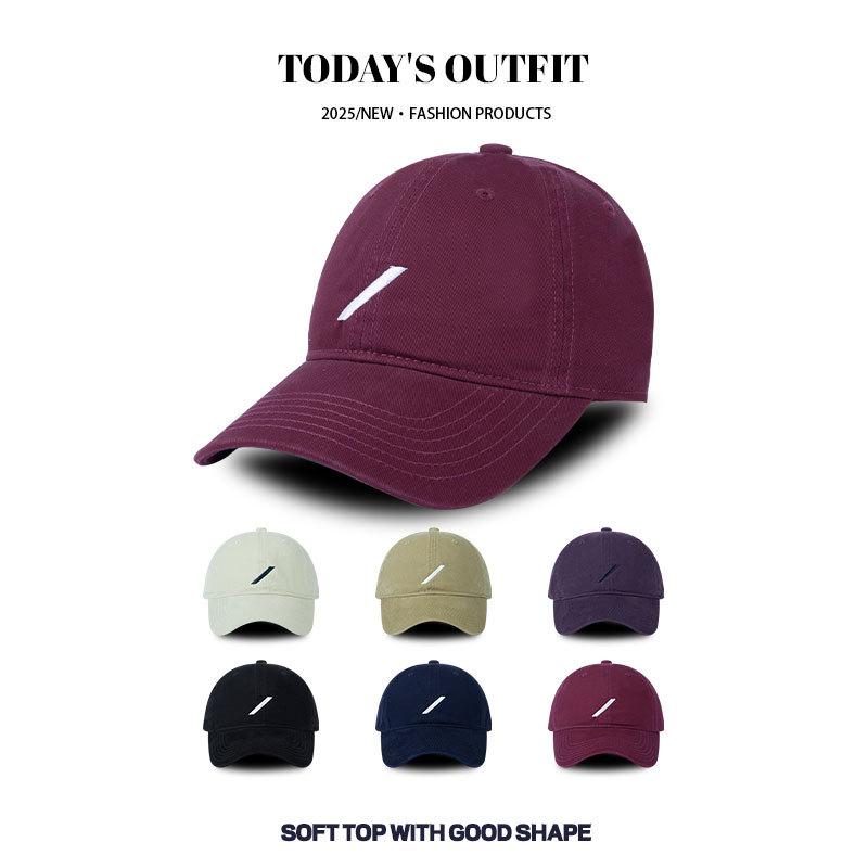 New Baseball Cap Slash Casual Baseball Cap Spring and Summer Simple Face Showing Small Sun Protection Baseball Cap Sun Protection Hat