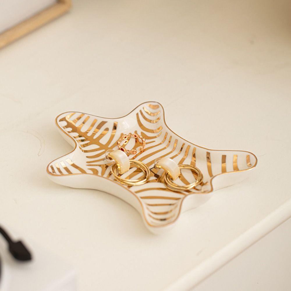 Portable Bathroom Storage Tray Creative Storage Plate Desktop Ornament Jewelry Tray Key