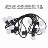 G50 String Light 5M Terrace Light Romantic Decorative Lamp  Pergola