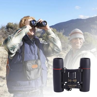 Zoom-Teleskop 30 x 60, faltbares Fernglas mit Nachtsicht bei schwachem Licht für die Vogelbeobachtung im Freien, auf Reisen, beim Jagen, beim Camping