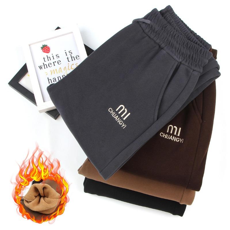 Harlan pants women's radish pants thin pants women's fleece sweatpants autumn and winter women's pants leggings windproof pants
