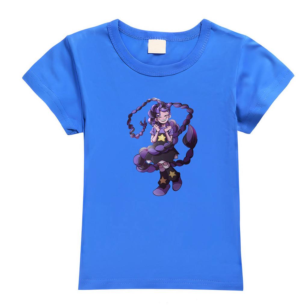 4159 Kids Girls Lily Lovebraids Print Short Sleeves Casual T-Shirt