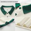 QIANYIYANG Ice Silk Short Sleeve Polo Shirt