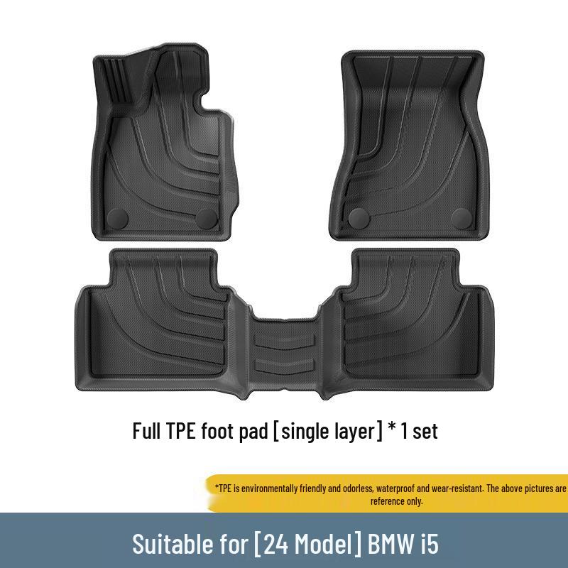 Eco-Friendly Waterproof TPE Floor Mats & Trunk Mat for 2024 BMW I5