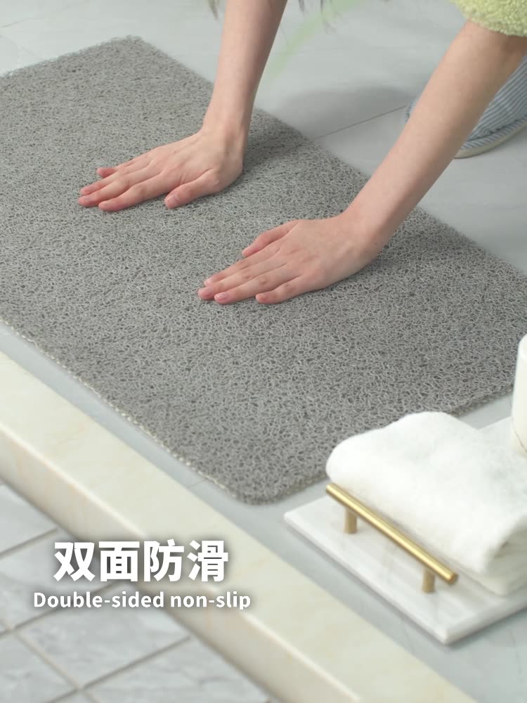 Bath Mat Shower Mat Bathtub Mat Non-Slip Quick Drying PVC Loofah Bathmat for Tub