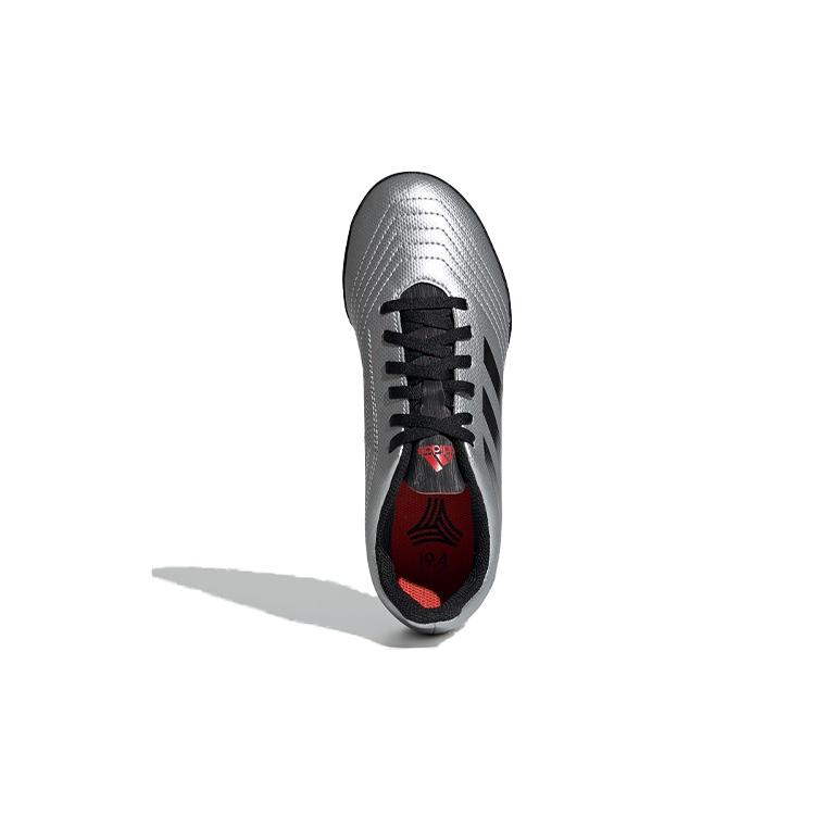 Adidas Predator19.4 Slip Resistant Abrasion Resistant Low top Kids' Soccer Shoes Silver Black G25825