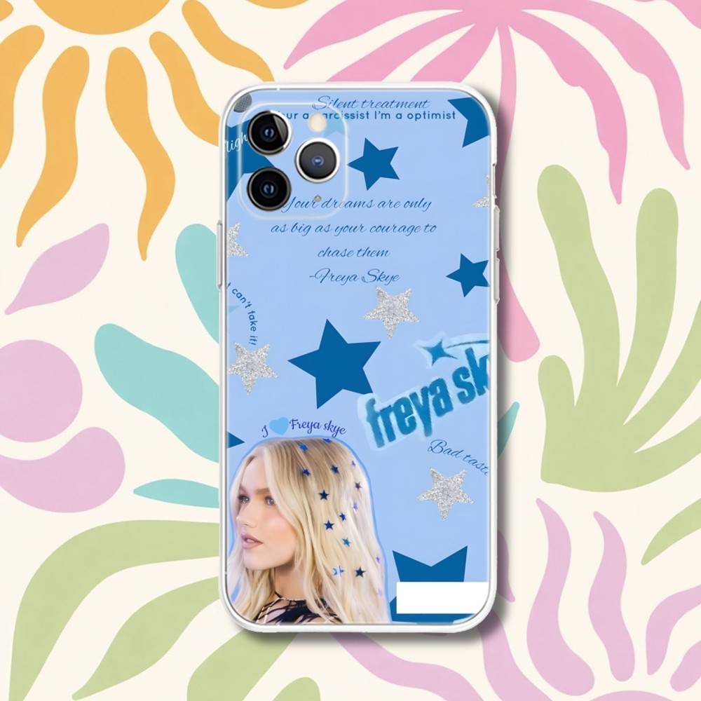 F-Freya Skye Singer Transparent Phone Case For iPhone 17,13,15,12,11,14,16 Pro Max Mini 7,8 Plus SE4,17E Air Fundas