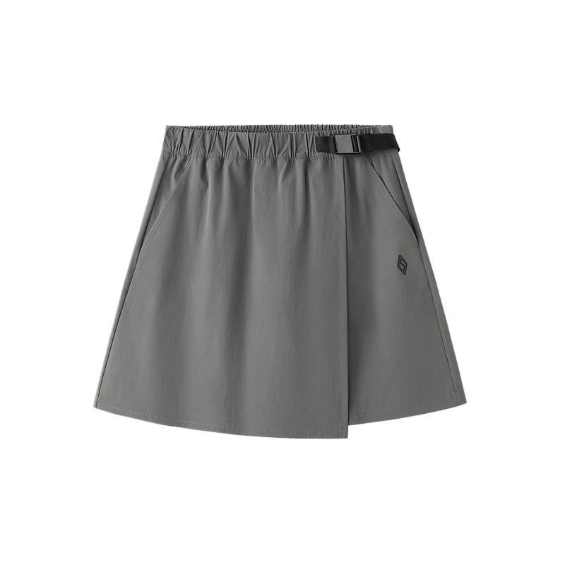 Skechers Mid Rise Solid Color Water Resistant Windproof Casual Shorts Women shorts L226W112-00SP S
