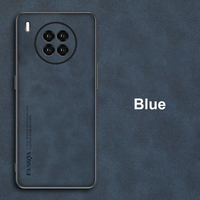 

Роскошный кожаный чехол для Huawei Nova 8i 8 i 9 SE 10 Pro, задняя крышка, силиконовый защитный чехол для телефона Honor 50 Lite 50 Pro Coque For Honor 50 Lite синий