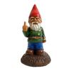 Middle Finger Gnome Statue, Resin Garden Gnomes Ornament, Funny Gnome Holding Wine Bottle Decor for Stress Relief Indoor Outdoor Gag Gift